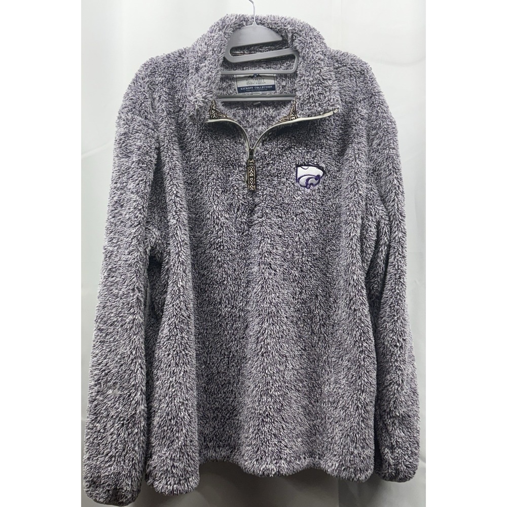 KANSAS STATE Wildcats Summit Sportswear Kickoff Collection Sherpa 1/4 zip  Sz XL